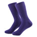 Portada calcetin algodon largo morado liso 4005-4