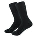 Portada calcetin algodon largo negro liso 4005-1