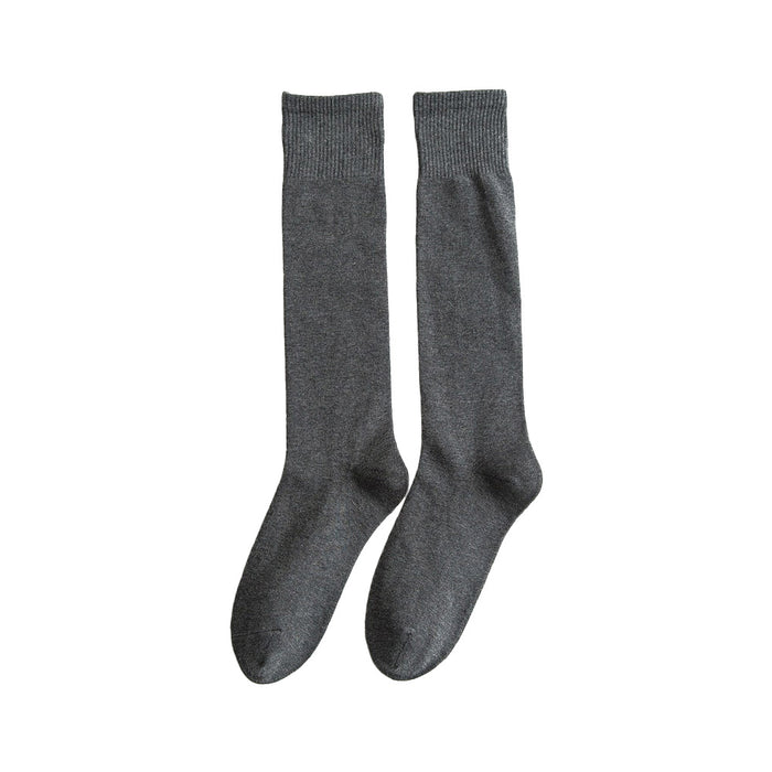 Portada calcetin extralargo algodon gris 4010-2