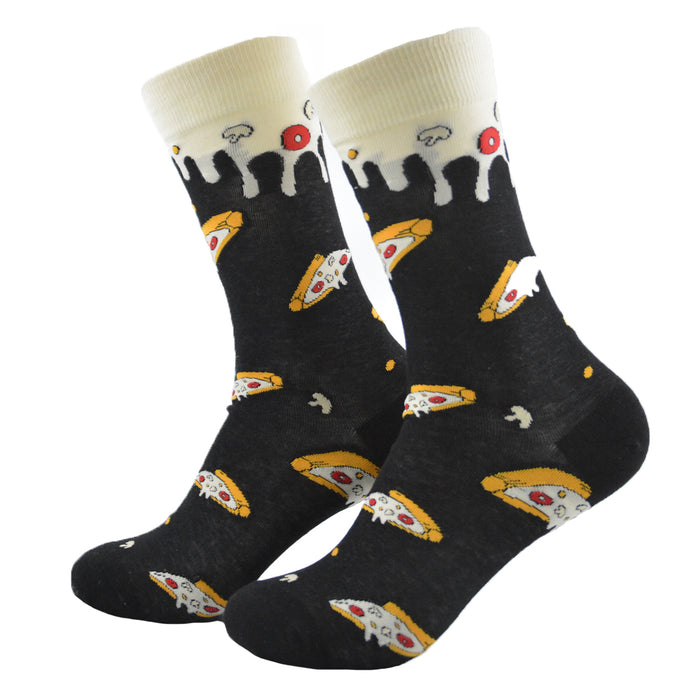 Portada calcetin largo algodon pizzas 311