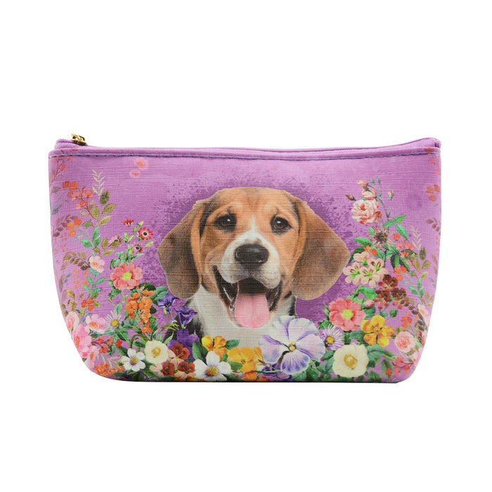 cosmetiquero floral perro Beagle 3601-7