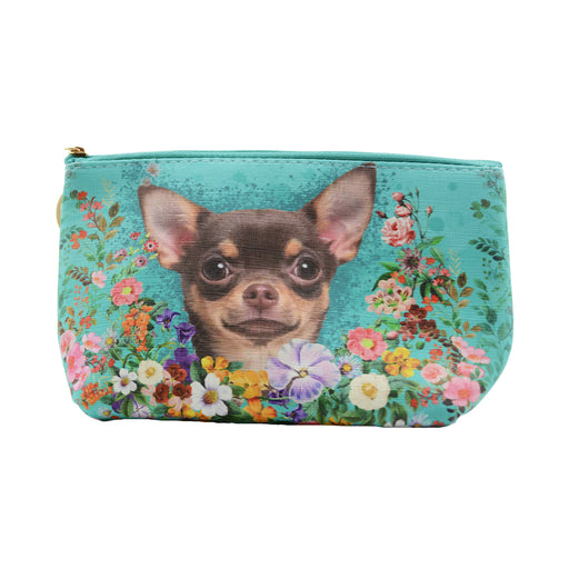  cosmetiquero floral perro chihuahua 3601-8