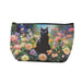 Portada cosmetiquero gato jardin negro 3896-5
