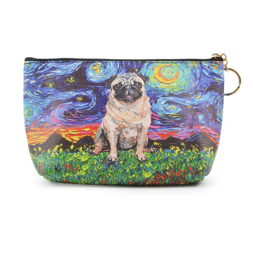 cosmetiquero perro Van Gogh pintura arte pug 4050-7