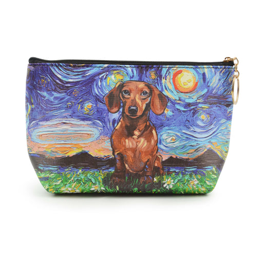 cosmetiquero perro Van Gogh pintura arte salchicha cafe 4050-12