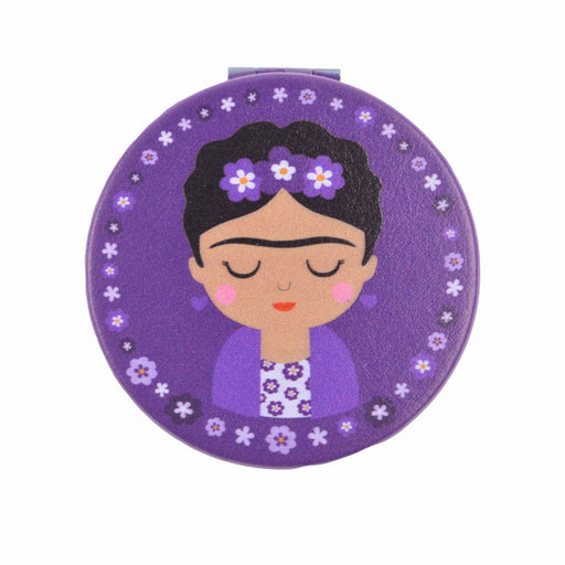 Portada espejo vidrio metal Frida Khalo uva 4072-24