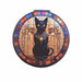 espejo vidrio metal gatos egipcios 4072-37