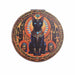 espejo vidrio metal gatos egipcios 4072-39