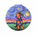 espejo vidrio metal perros van gogh 4072-2 salchicha negro