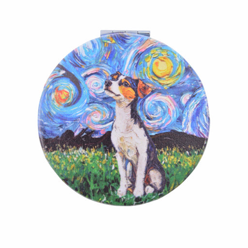 espejo vidrio metal perros van gogh 4072-6 fox terrier