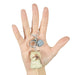 llavero gato beige cascabel gordo parado 4046-3