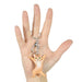  llavero gato beige parado 4047-6