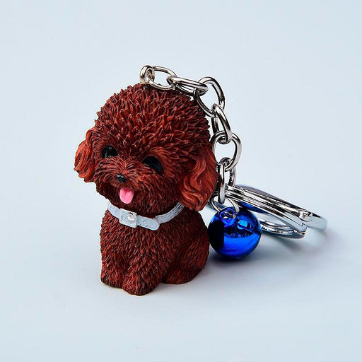 Portada llavero perro cascabel poodle cafe 3948-2