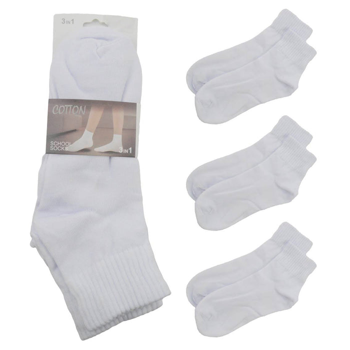 pack 3 calcetines algodon escolar unisex 3732