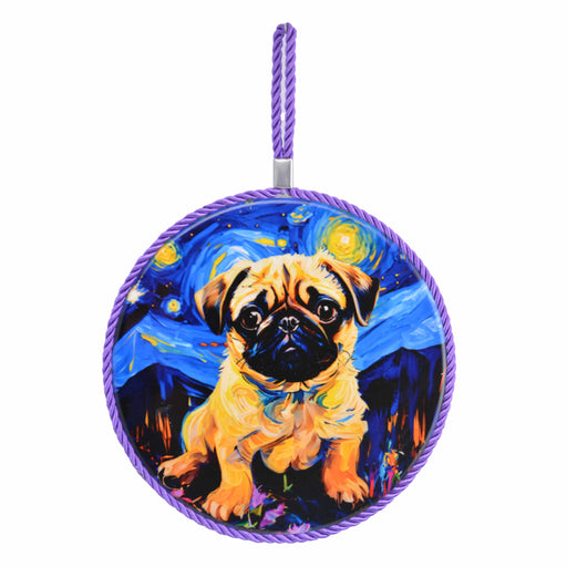 posaolla colgante ceramica corcho perro pug 4067-8