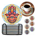 Portada posavasos ceramica corcho mano fatima 3990