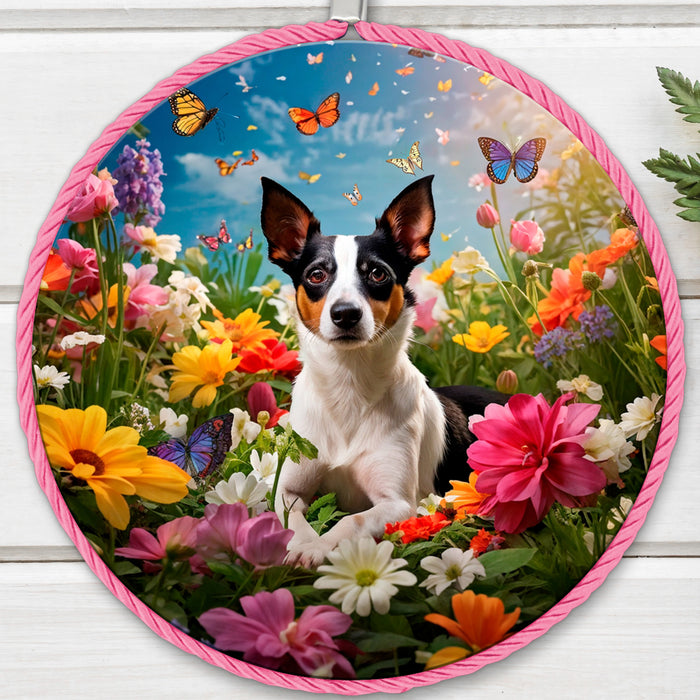 Posaollas Perro Fox Terrier Jardín