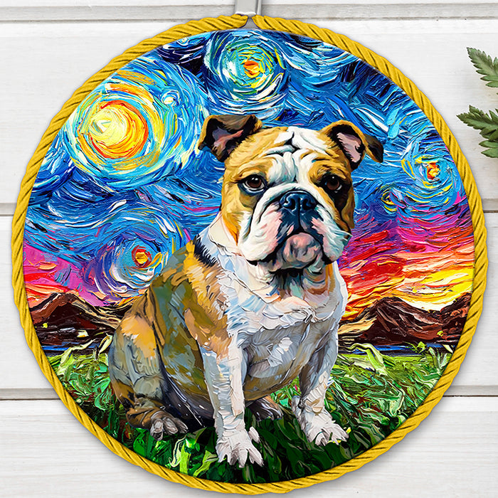 Posaollas Perro Bulldog Inglés Pintura