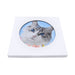 Posaolla ceramica corcho colgante gato gris blanco jardin 3371-