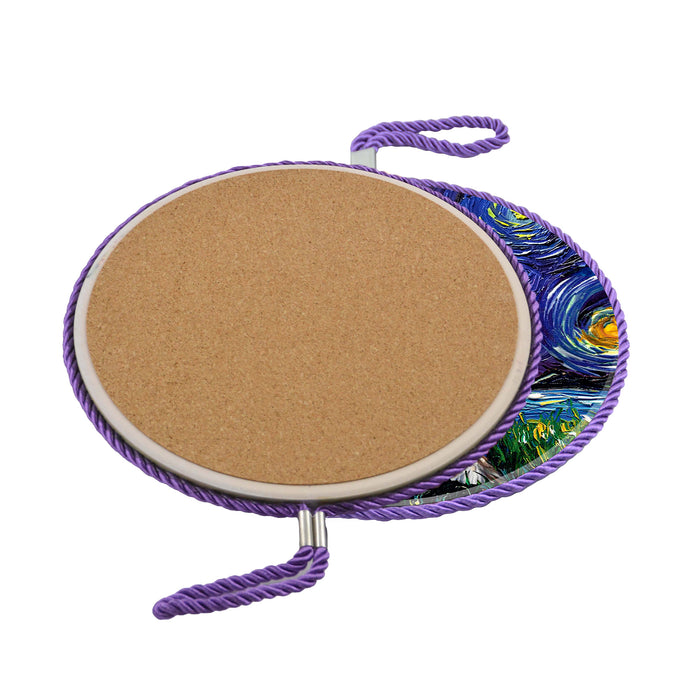 Posaolla ceramica corcho pintura perro schnauzer 4112-3