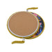 Posaolla colgante ceramica corcho buho hilo amarillo 4216-3