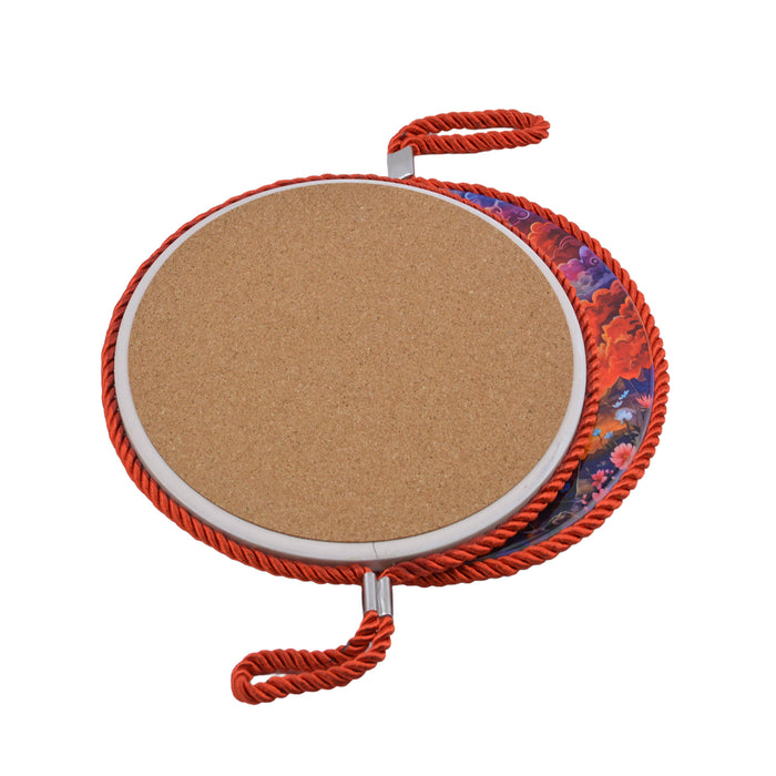 Posaolla colgante ceramica corcho elefante hilo rojo 4217-4