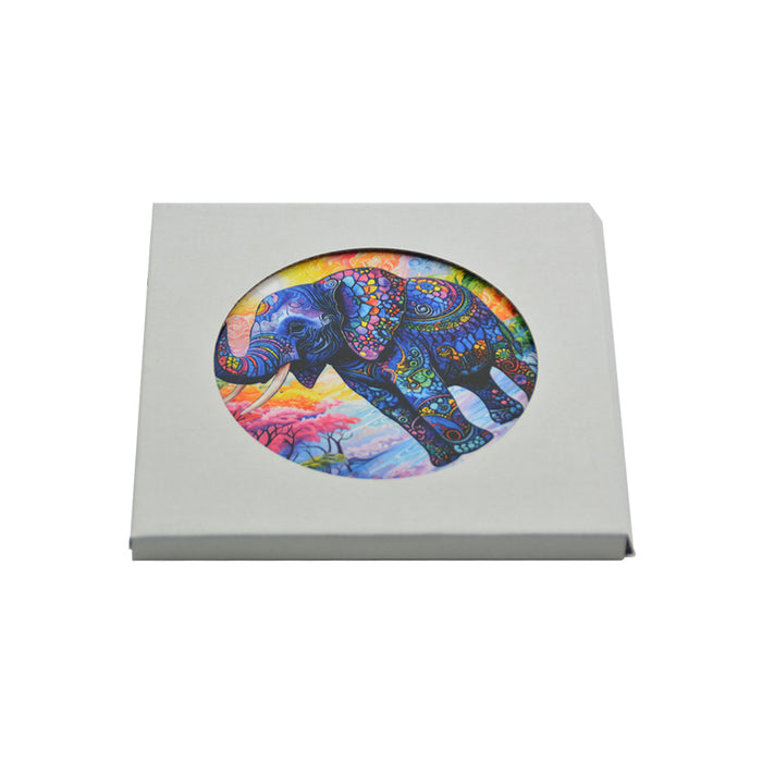 Posaolla colgante corcho ceramica elefante azul oscuro 3996-2