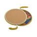 Posaolla colgante corcho ceramica arbol vida amarillo 3993-5
