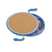 Posaolla colgante corcho ceramica elefante azul 3996-1