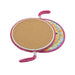 Posaolla colgante corcho ceramica mano fatima rosado 3995-6