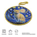 Posaolla gato amarillo noche estrellada van gogh colgante corcho ceramica 3966-2