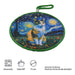 Posaolla gato calico noche estrellada van gogh colgante corcho ceramica 3966-4