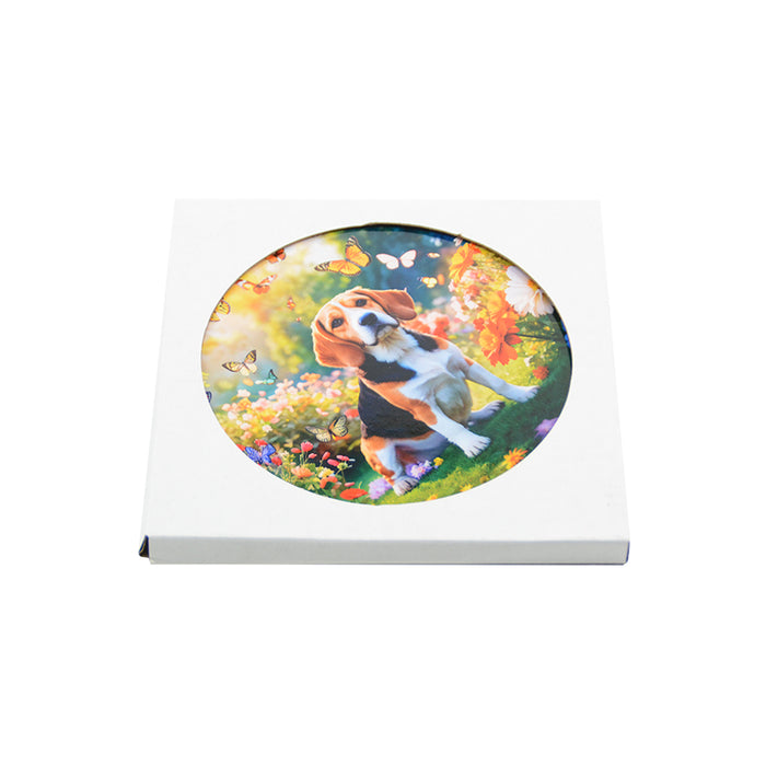 Posaolla perro colgador ceramica corcho beagle 3924-4