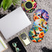 Posavasos ceramica corcho colibri flores  4213