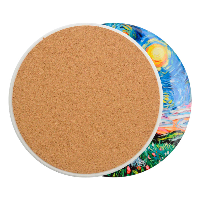Posavaso perro van gogh ceramica corcho 3912