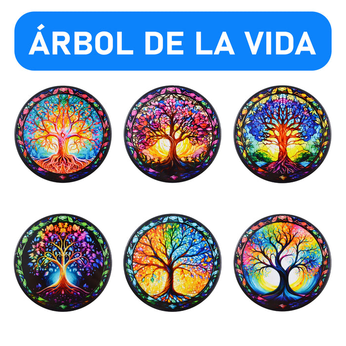 Posavasos ceramica corcho arbol de la vida 4218