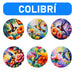 Posavasos ceramica corcho colibri flores  4213