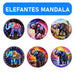 Posavasos ceramica corcho elefante flores  4221