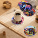 Posavasos ceramica corcho elefante flores 4221