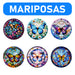 Posavasos ceramica corcho mariposas flores 4219