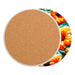 Posavasos ceramica corcho colibri flores  4213