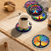 Posavasos ceramica corcho arbol de la vida 4218