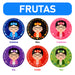 Posavasos frida khalo ceramica corcho base 3782 Frutas