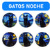 Posavasos gato ceramica corcho van gogh pintura negros 4148