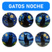Posavasos gatos negros ceramica corcho base 3964