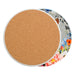 Posavasos set ceramica floral caras gatos 3369