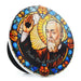 Retrato colgante ceramica corcho Padre Pio de Pietrelcina 4054-3