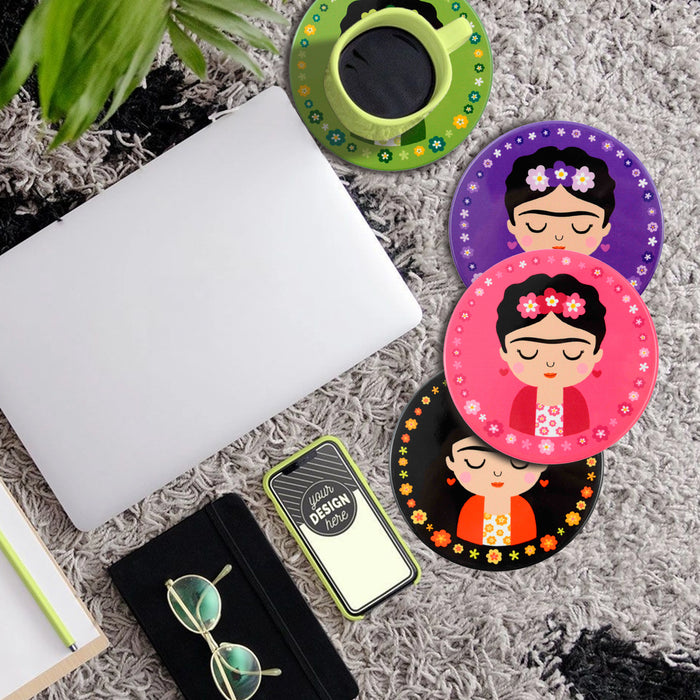 Set de 6 Posavasos Fruit Colores