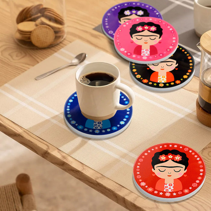 Set de 6 Posavasos Fruit Colores