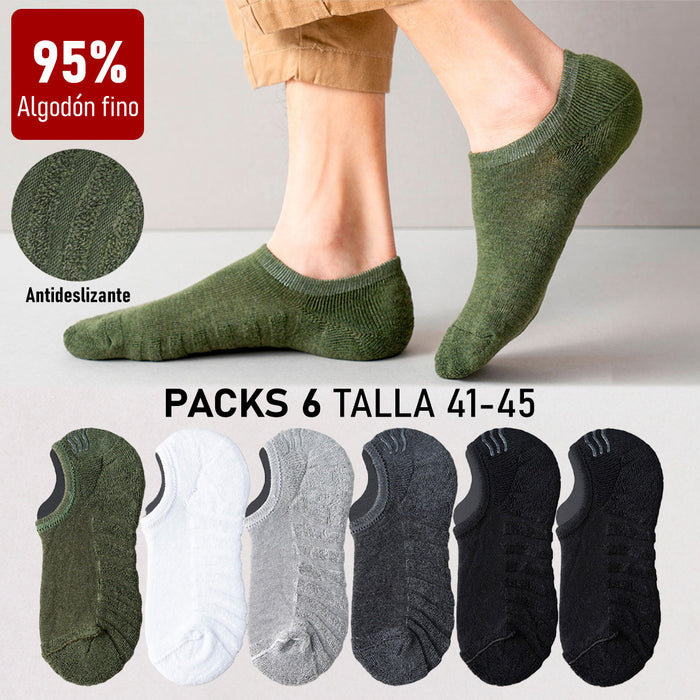 pack calcetines invisible algodon